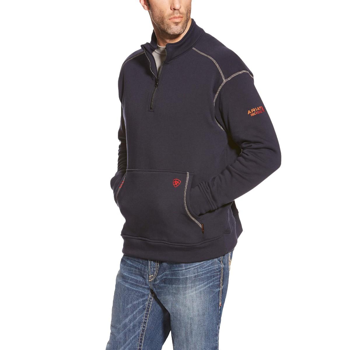 Ariat FR Polartec 1/4 Zip Fleece in Navy
